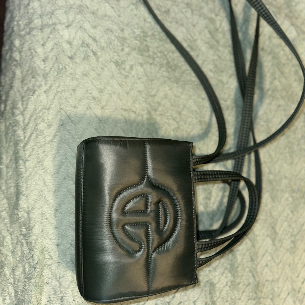 Green puffy Telfar Shoulder Bag